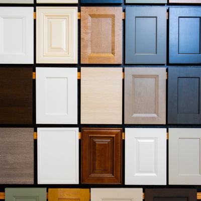 cabinet door style selection at Randall Lee's Flooring America